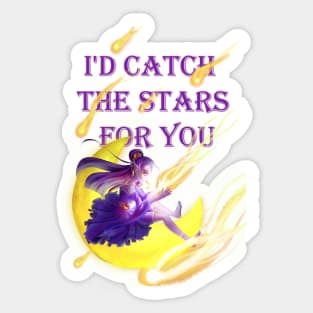 Catching stars Sticker